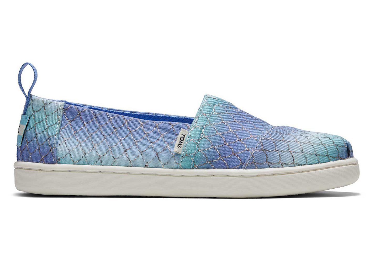 Toms Alpargata Youth Mermaid Espadrille Blue - Kids - 19685-JRBL